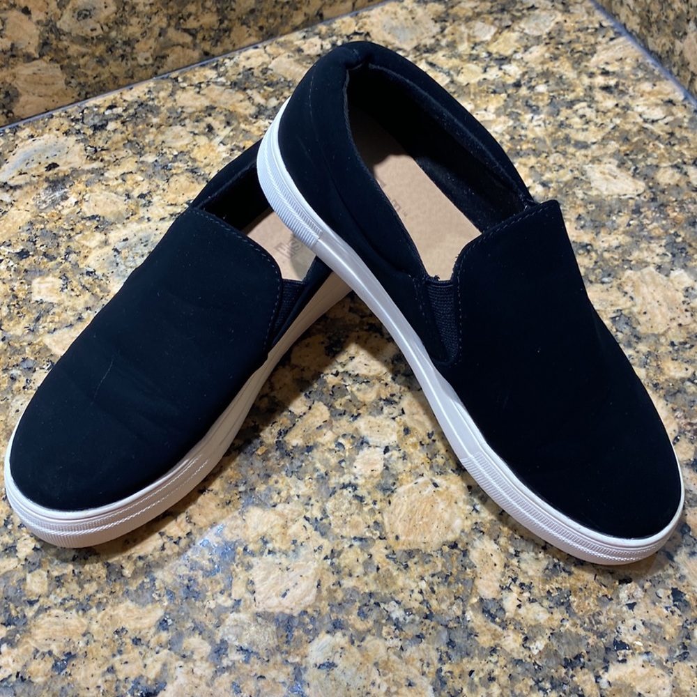 Brash Mens Black and White Boat shoes Size 7.5